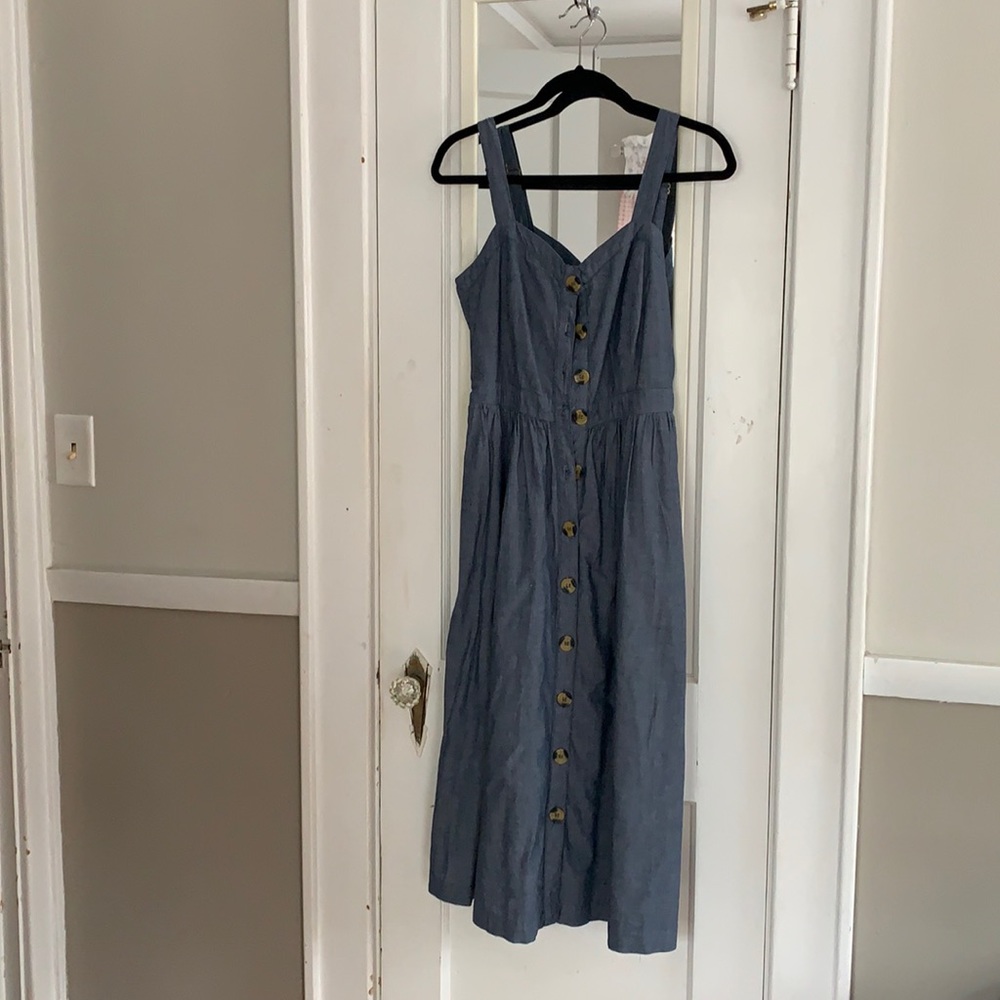 Denim Midi Button front dress